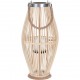 Windlicht bamboe naturel  